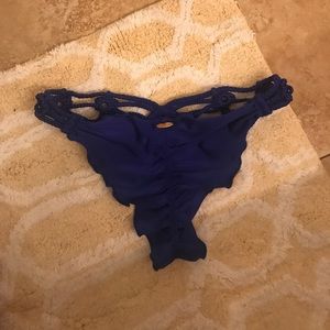 Swim - Luli Fama Blue Bikini Brazilian Bottom size medium Swim - Luli Fama Blue Bikini Brazilian Bottom size medium